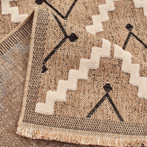 Tapis extérieur tissé kilim rectangle TEBI