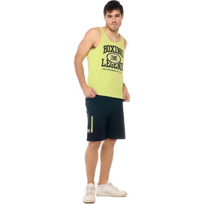 Camiseta de tirantes para hombre con estampado Leone Active "Boxing Legend"
