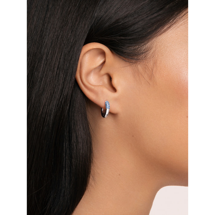 Pendiente Suelto Aro Alma Blue