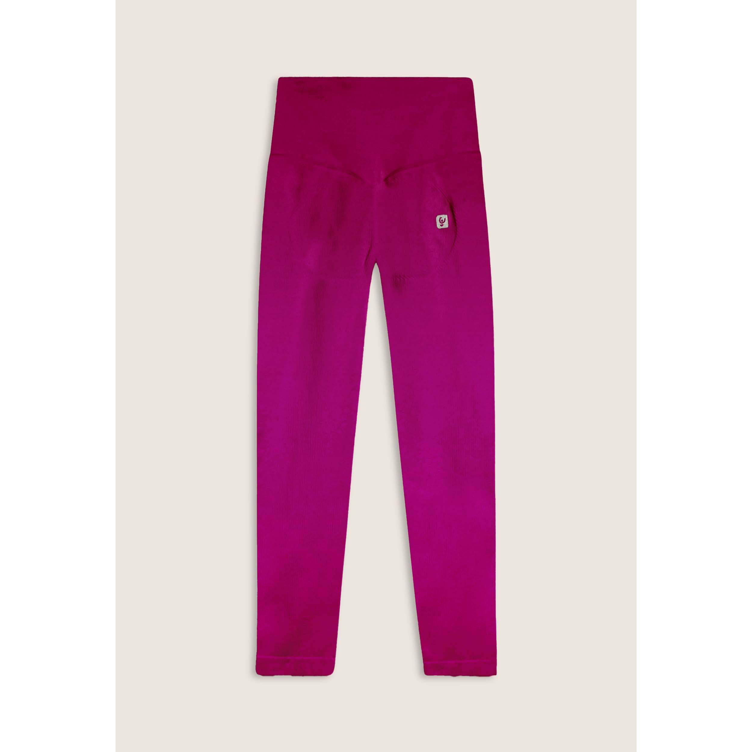 Leggings 7/8 a vita altissima in tessuto seamless a costine