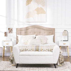 Juego de 2 Mesitas de Noche Modernos con Cajón y Patas de Madera 40,5x30,5x60 cm