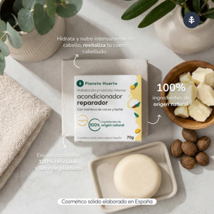 Acondicionador sólido reparador Planeta Huerto 70 gr