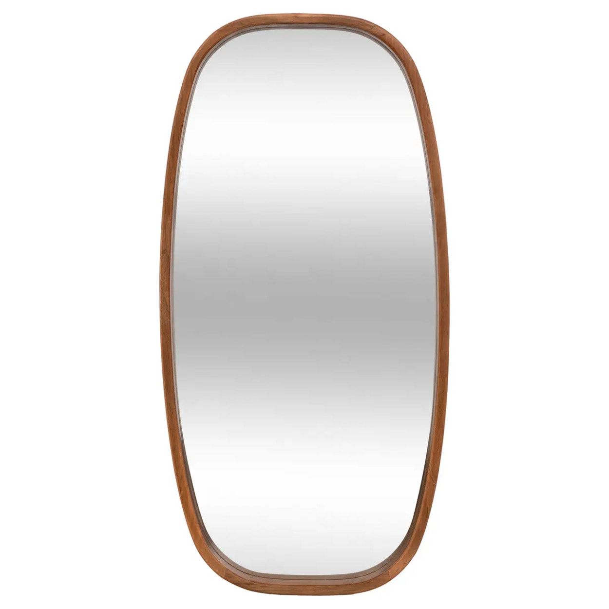 Miroir ovale Jasna bois 80x40cm