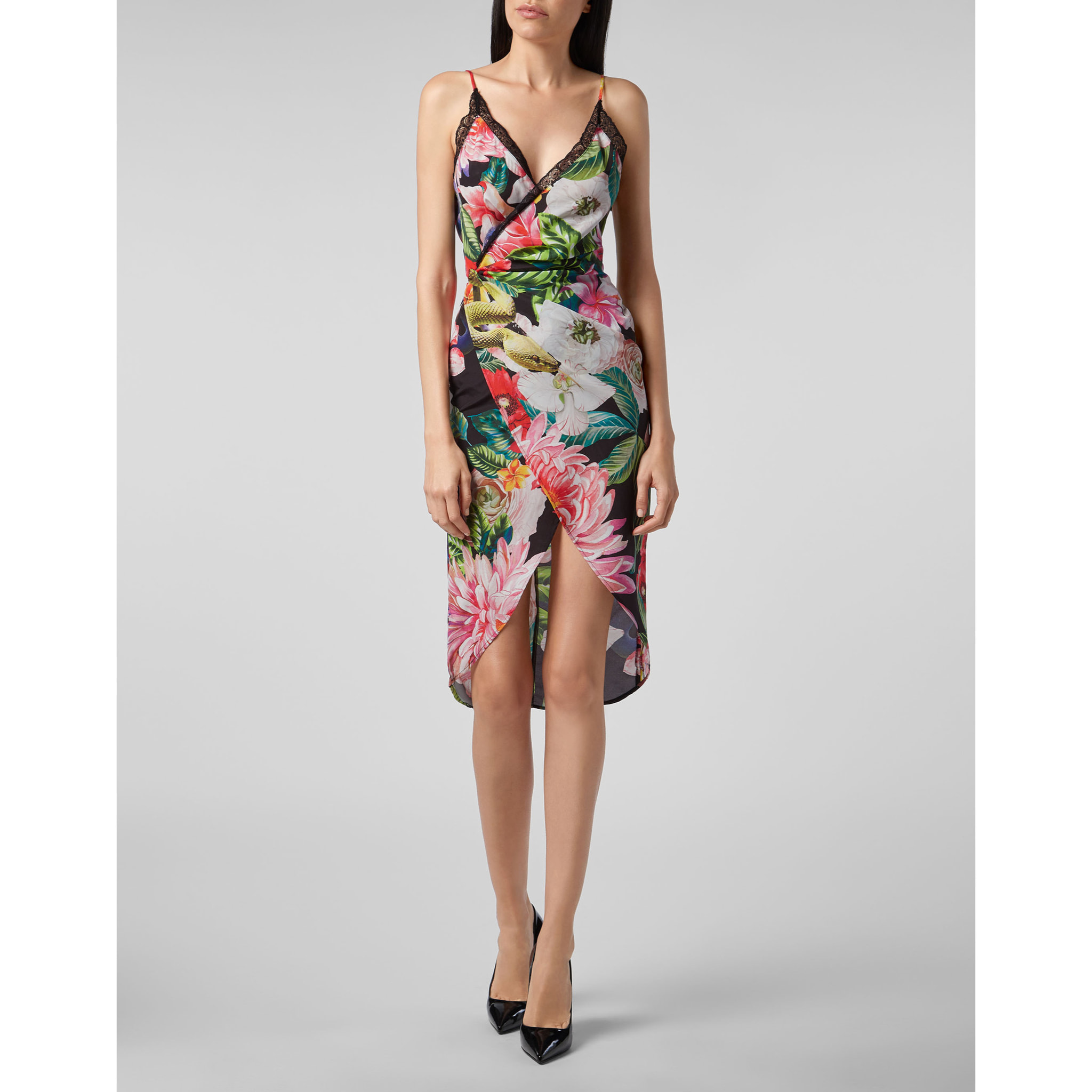 PHILIPP PLEIN Vestido corto FLOWERS