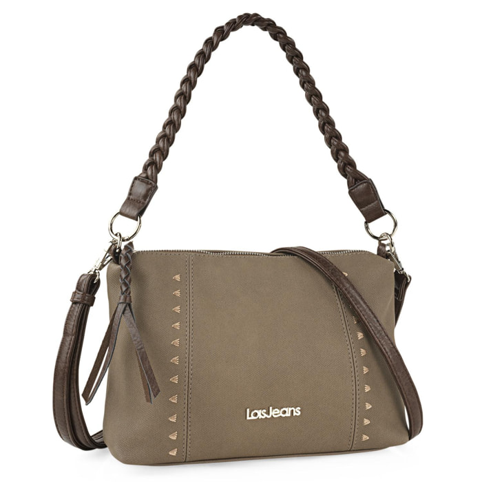 Bolso Bandolera Mujer Sint/Pu Lois Indiana Taupe