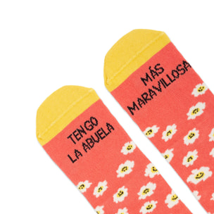 Mini calcetines "Tengo la abuela más maravillosa" talla 15-18