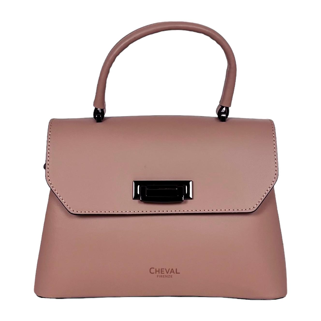 Bolso de mano Cheval Firenze Vittoria Rosa Empolvado