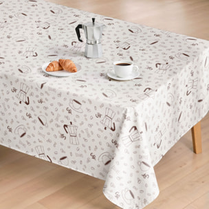 Nappe anti-taches COFFEE MARRON - enduite
