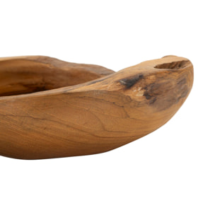 S/TASCHE ERUSI IN TEAK RIC. CM Ø 20X6 (PEZZI UNICI - NON RIP. IN SERIE)