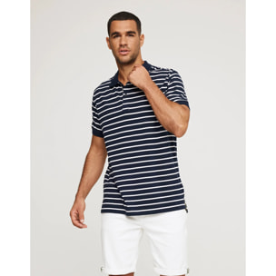 Polo Manga Corta Azul Marino - Leopold