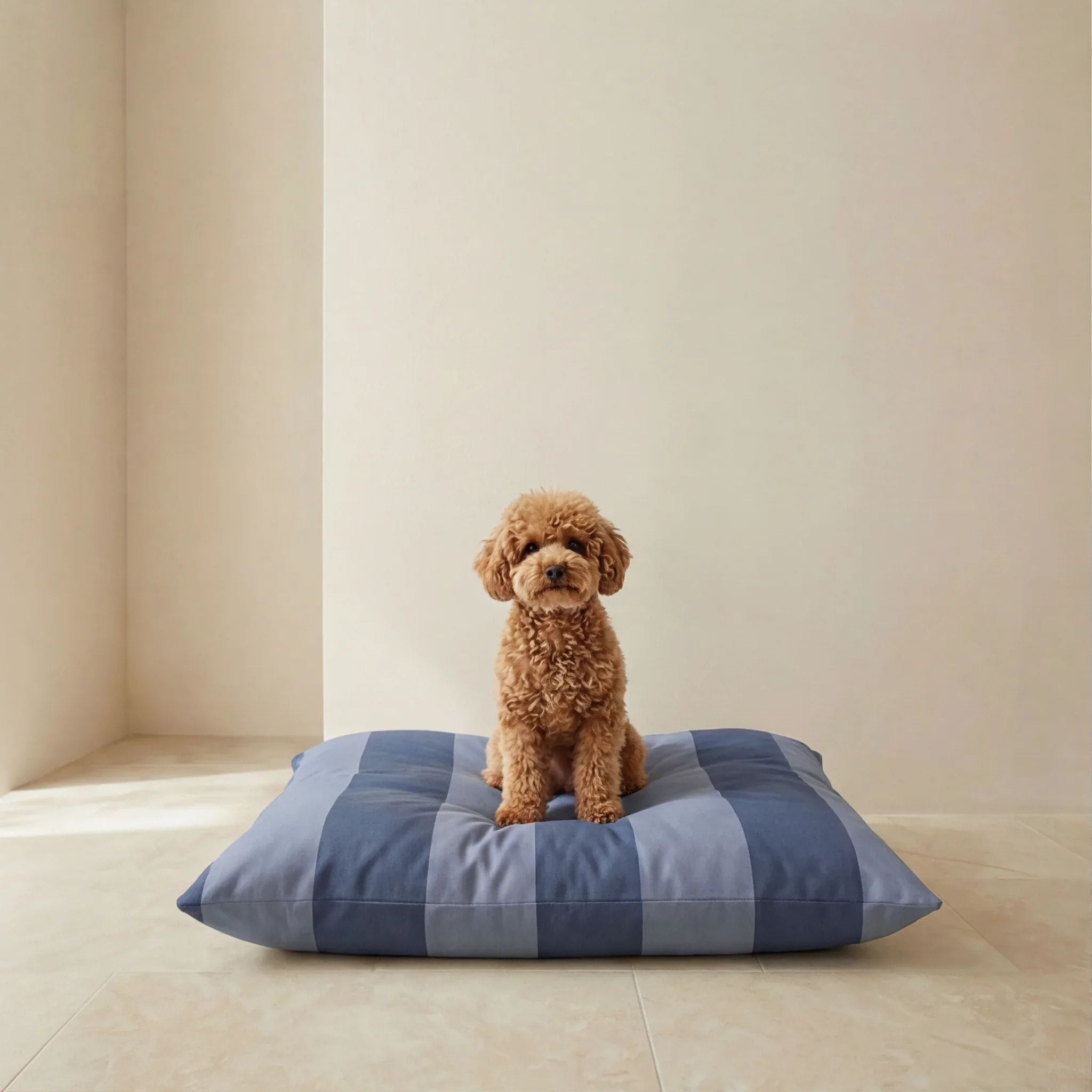 Lit pour animaux déhoussable et antitaches Romani Bleu