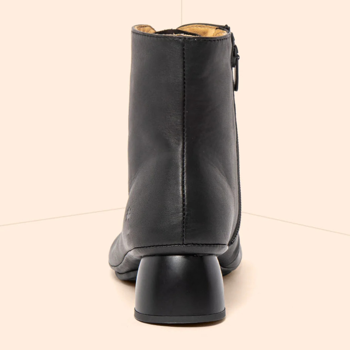 Botines con tacón N5967 SOFT NAPPA BLACK/ NARA color Black
