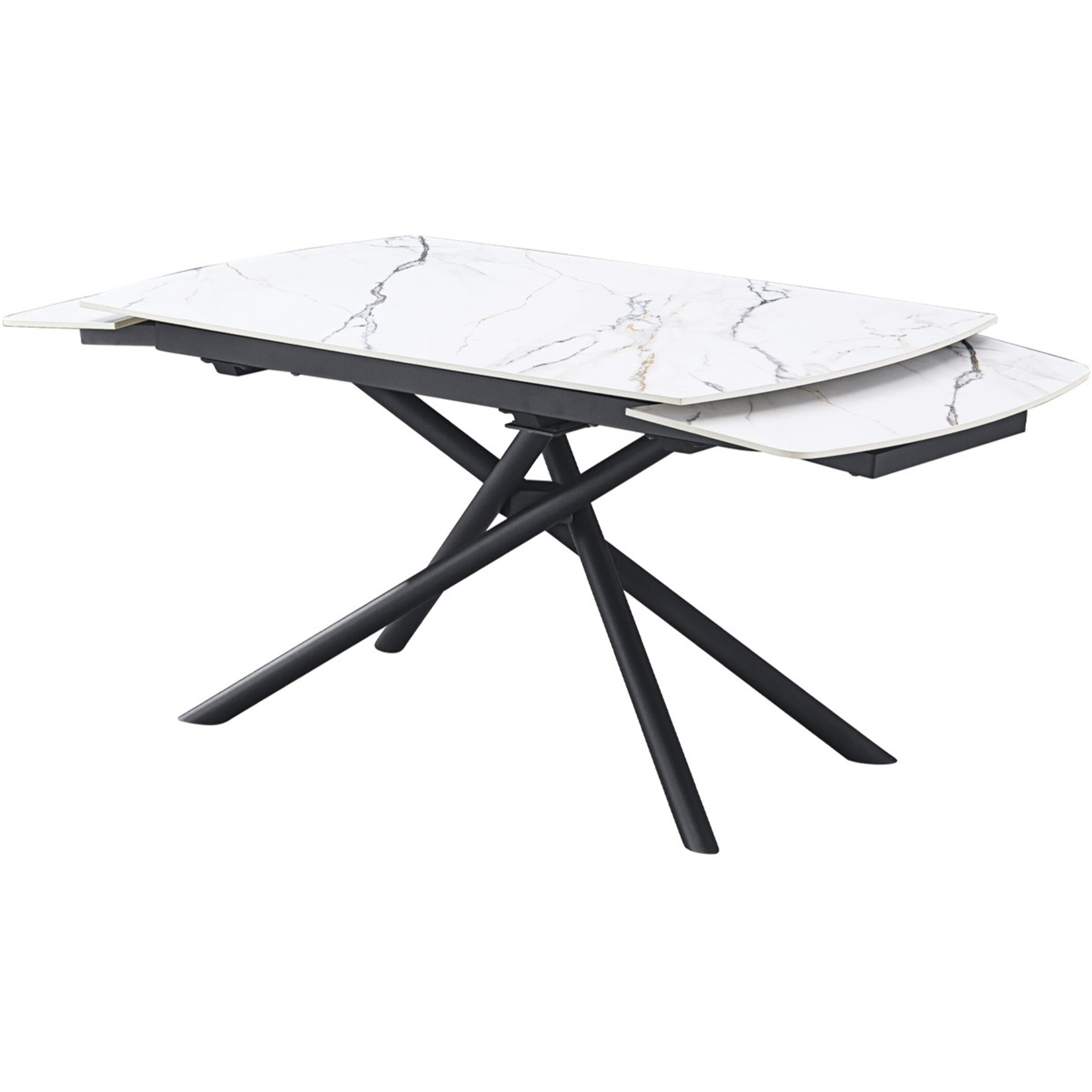 Table à manger extensible 6/8 couverts en céramique effet Marbre - HYDRA