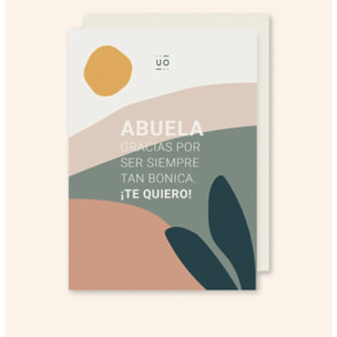 Postal "Abuela, te quiero"