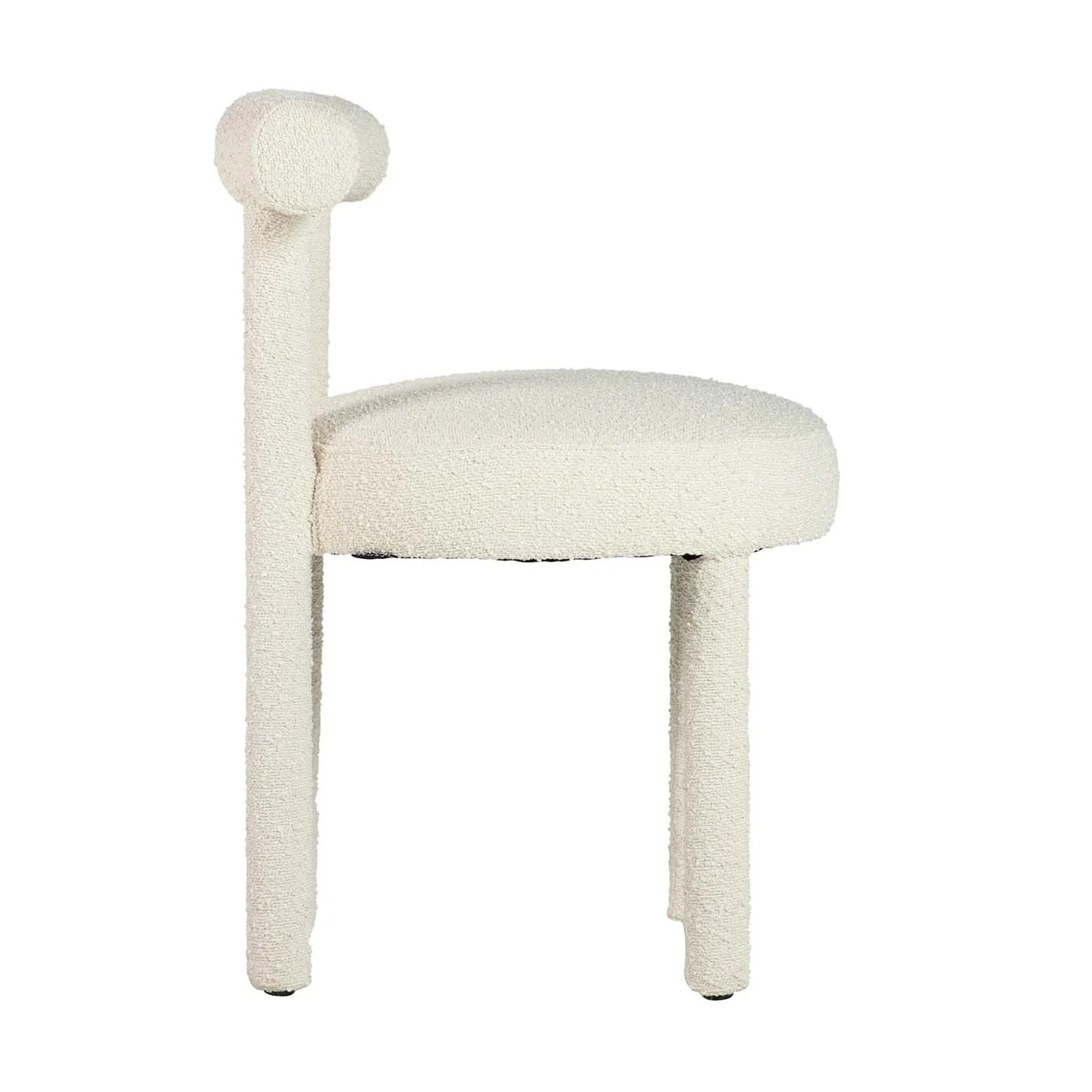 Silla Madera Arce Boucle Blanca 49x52x75 Cm