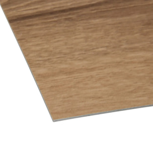 Lot de 7 lames adhésives PVC Vera 15x91cm marron naturel
