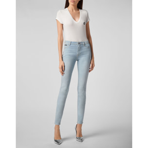 PHILIPP PLEIN Jegging de cintura alta