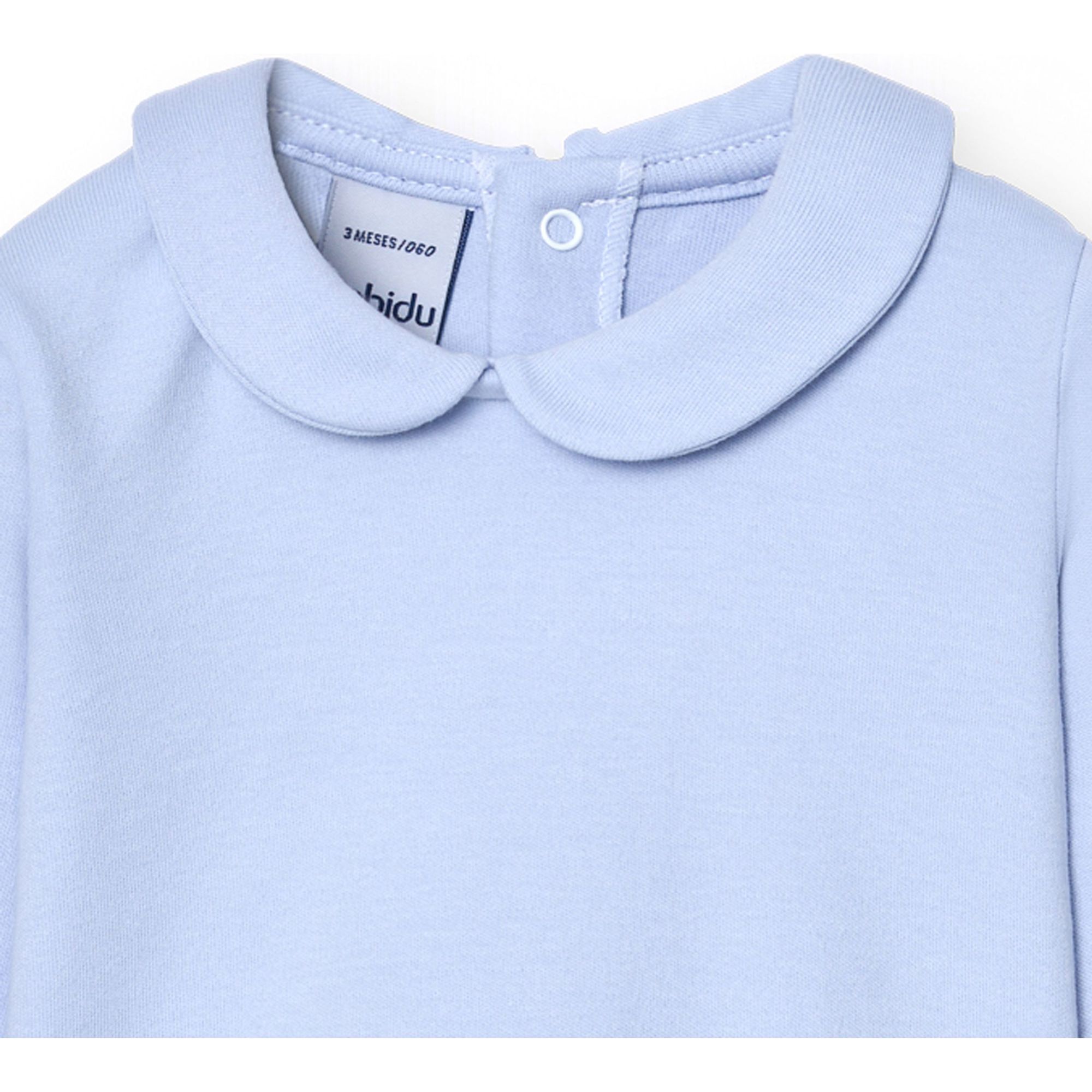 Camiseta bebé manga larga cuello fino