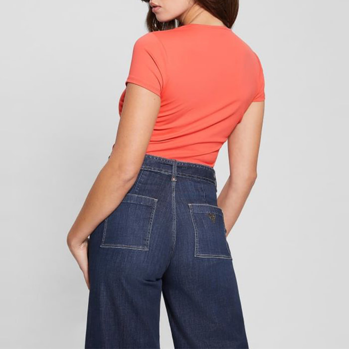 T-shirt Farah - rouge orangé
