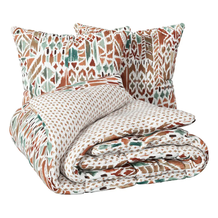 Parure de lit imprimée "Ikat" 240x220cm