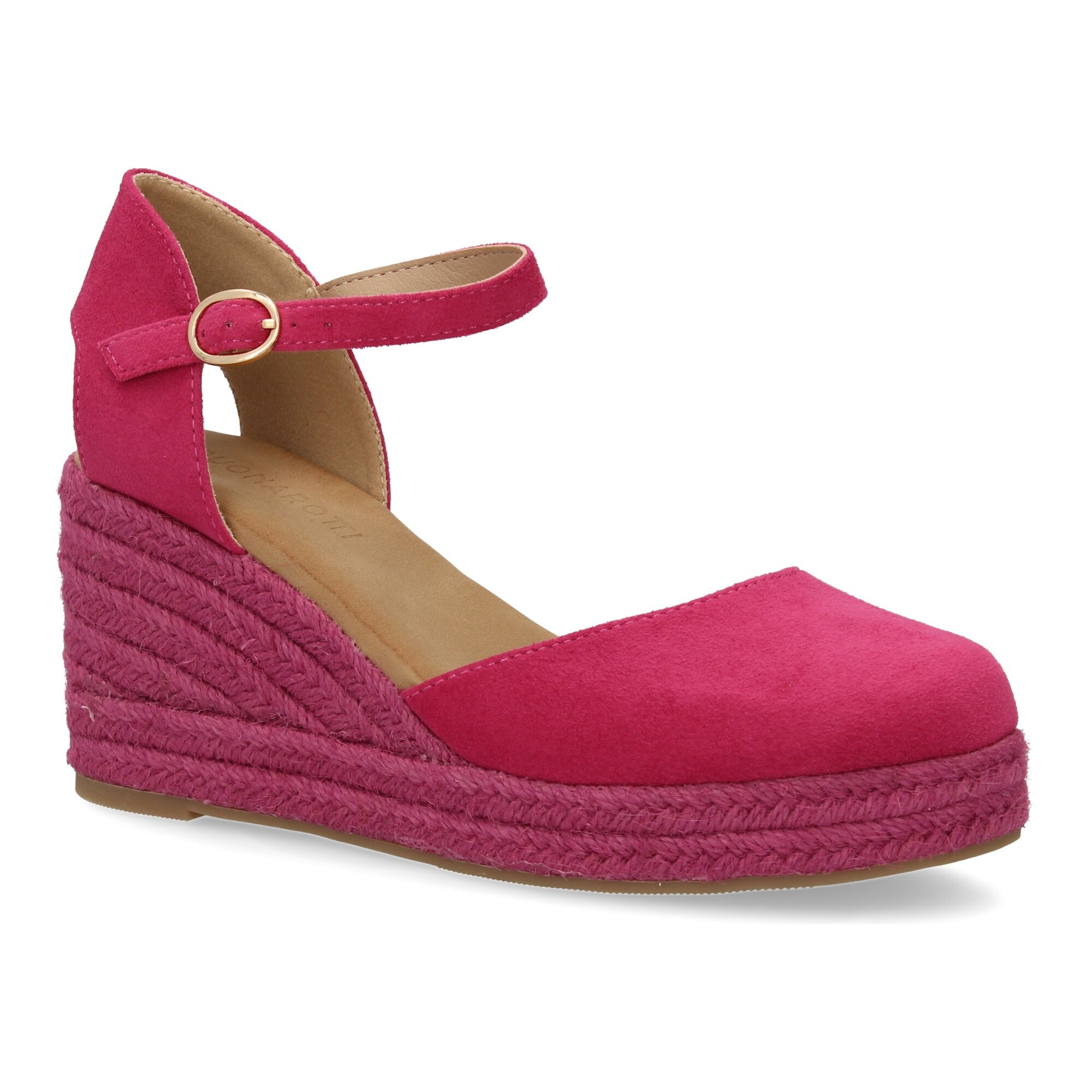 Sandalia de cuña de yute para mujer, comodas y elegantes diseño moderno con el yute en el mismo tono