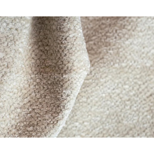 Mini Ray - Canapé d'angle gauche 4 places en tissu texturé - Beige