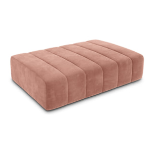 Pouf "Marcel" 2 places en velours rose