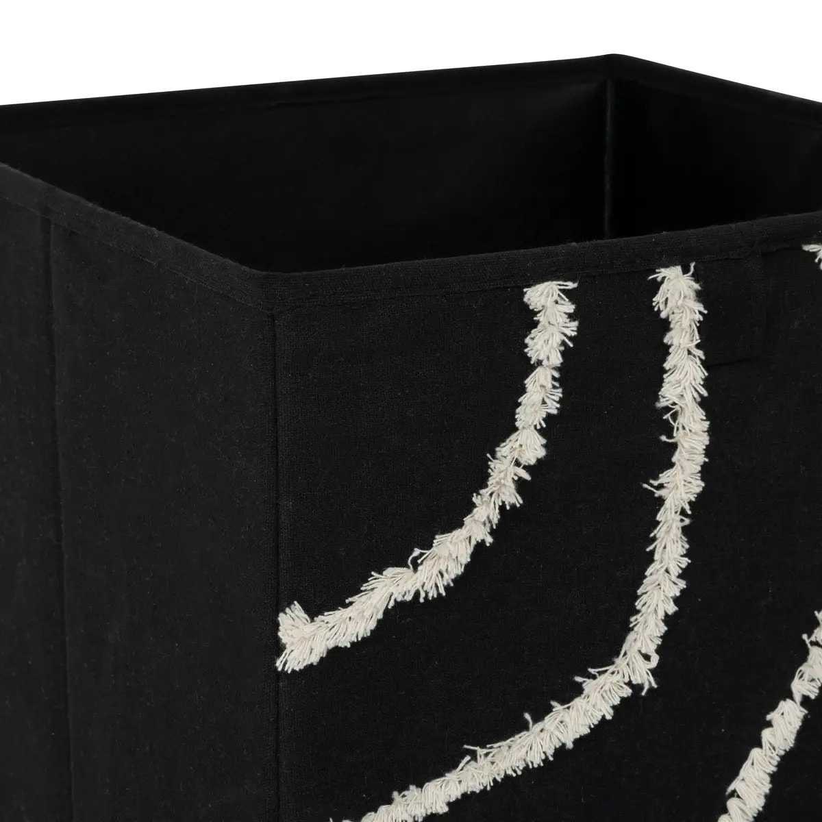 Boîte de rangement Mix'n modul 31x31cm relief bali noir