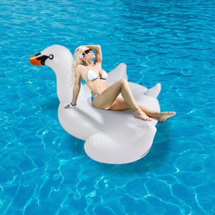 Materasso gonfiabile a forma di cigno. 150x150 cm.