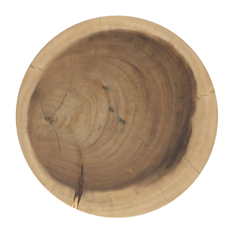 Table d'appoint ronde en bois de suar D35 cm - Janah