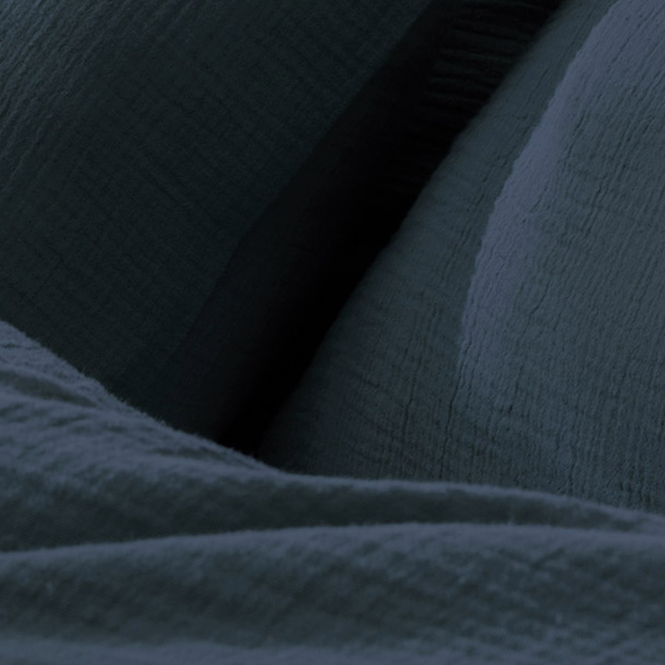 Housse de couette unie en coton, GAZE DE COTON