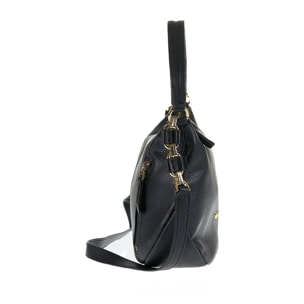 Borsa a spalla da donna Made in Italy - Modello Edera Plus - 100% pelle - 32.5 x 19.0 x 10.0 cm