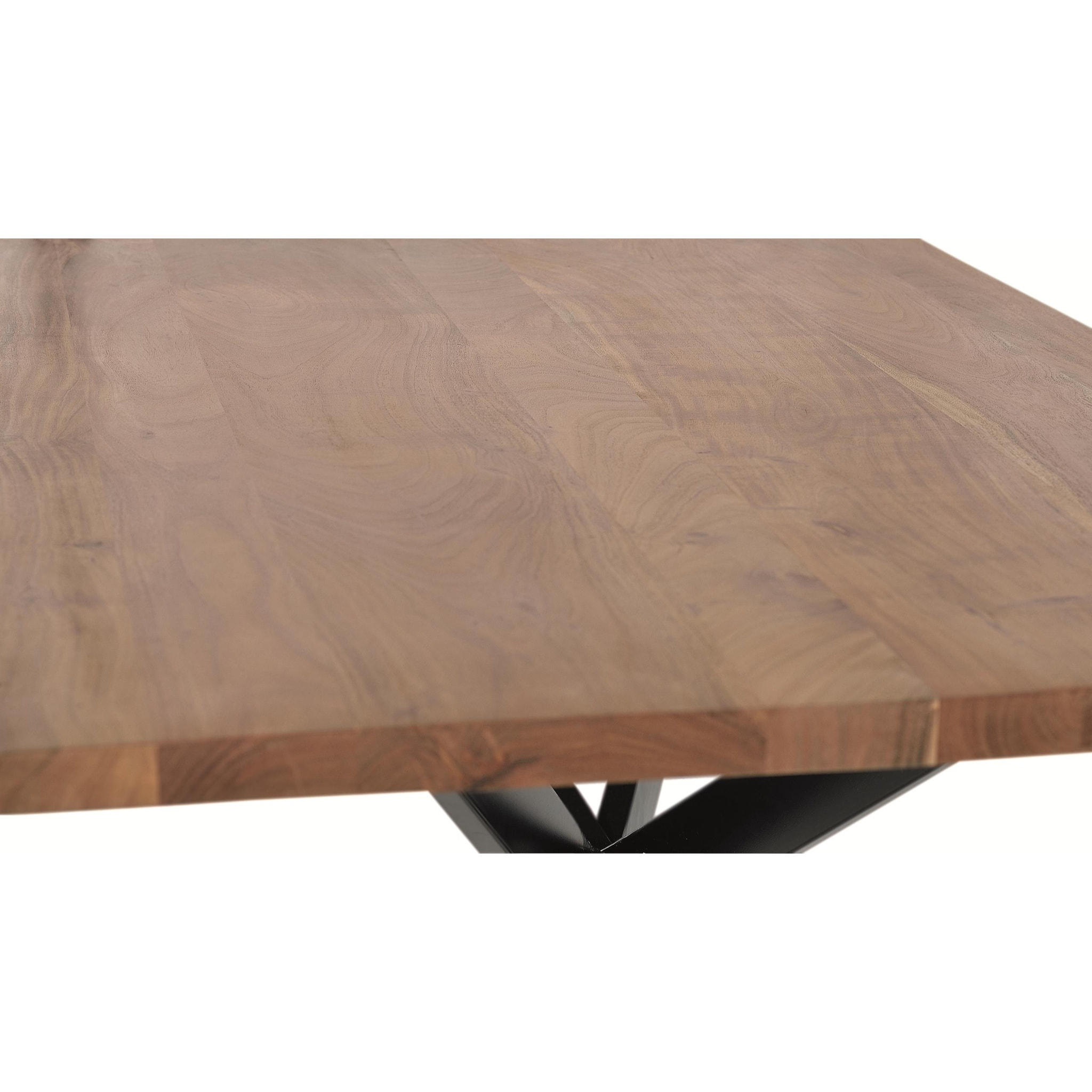 Mesas de Comedor de Madera de Acacia 180 Cm Estilo Industrial