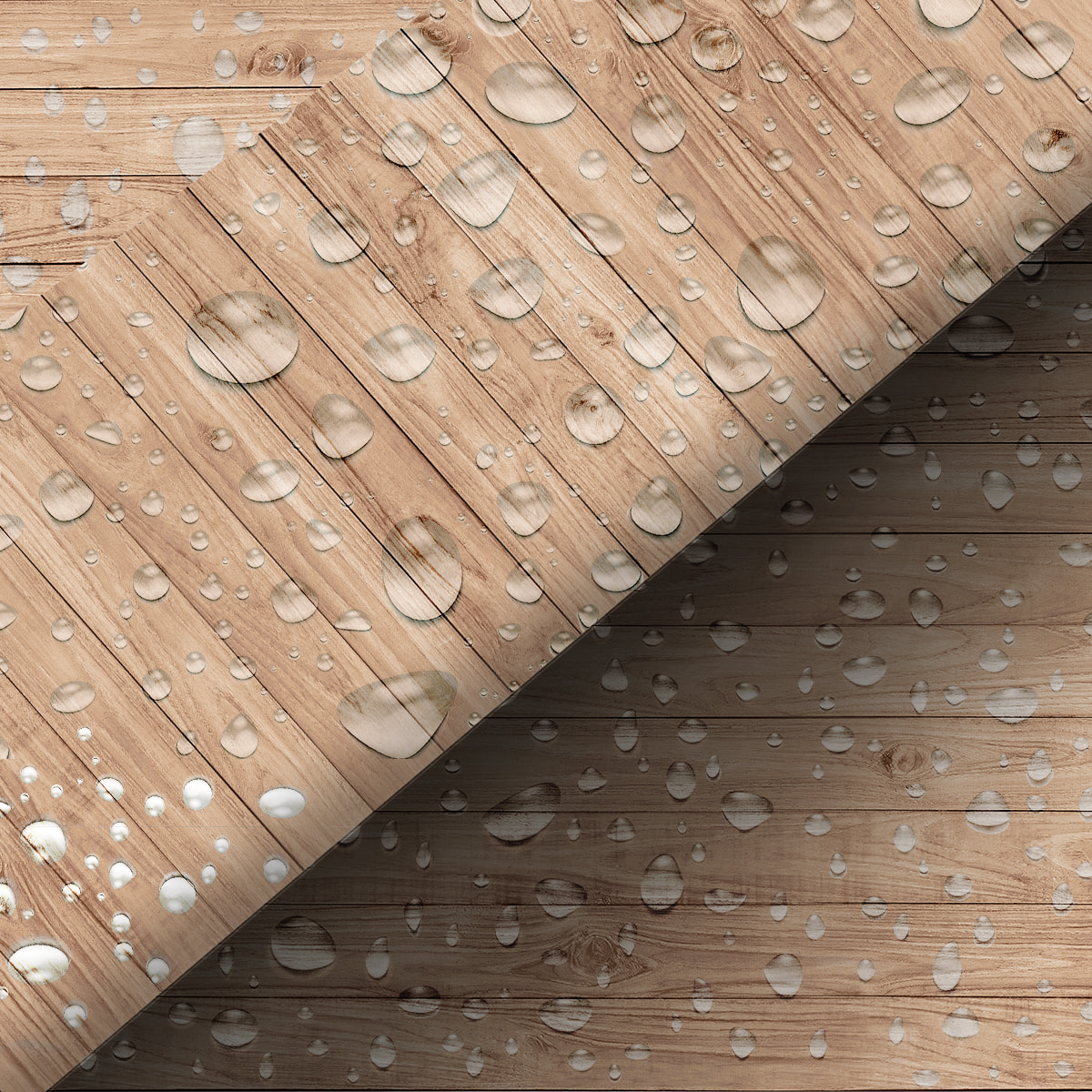 Revêtement sticker sol - BOIS DU MISSISSIPPI - Rouleau adhésif Protection Anti-dérapant