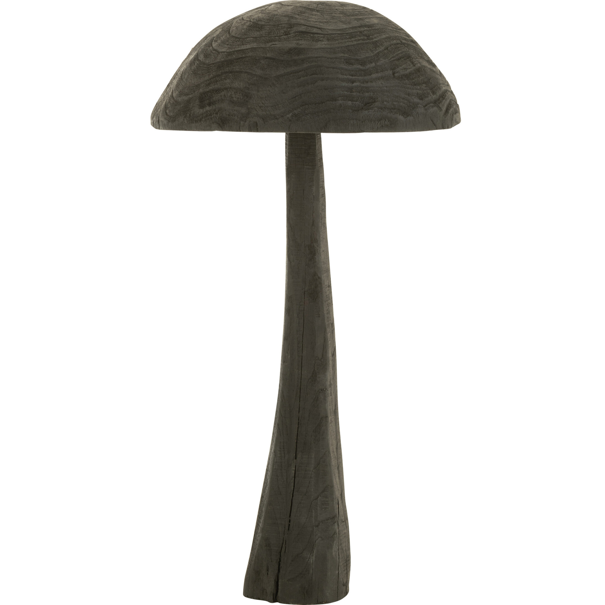 J-Line Champignon En Bois Noir Large