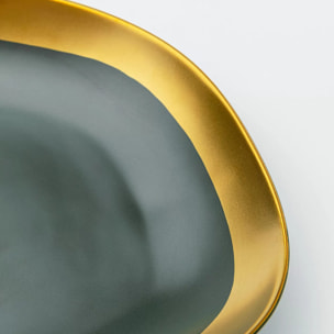 Assiettes Vibrations 27cm vertes set de 4 Kare Design