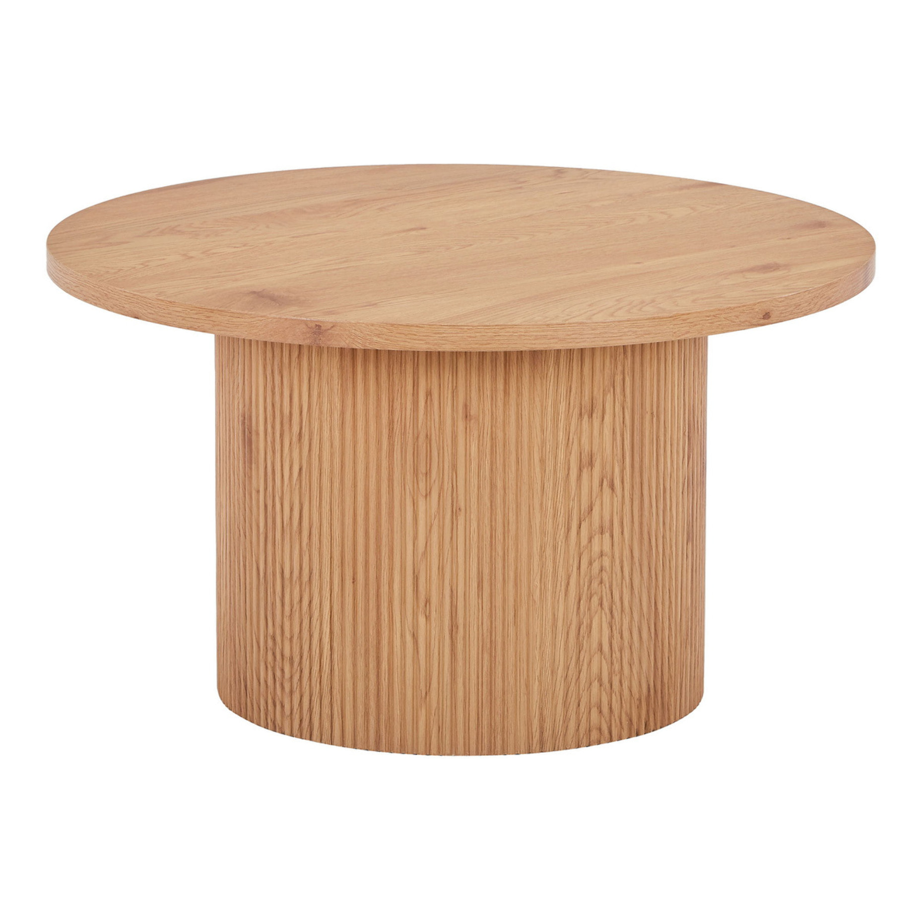 Tavolino da salotto Boavista rotondo in legno naturale ø80x45 cm