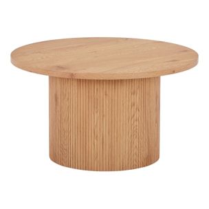 Tavolino da salotto Boavista rotondo in legno naturale ø80x45 cm