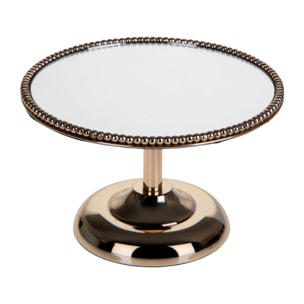 Alzata d.25xh16 cm con specchio elegance - Pezzi 1 - ORO - Bianchi Dino SpA