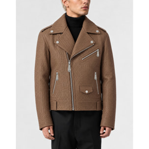 PHILIPP PLEIN Chaqueta biker de cuero