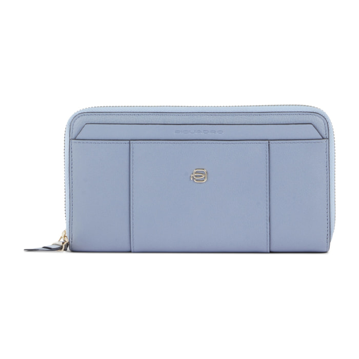 Piquadro Portafogli donna grande zip-around