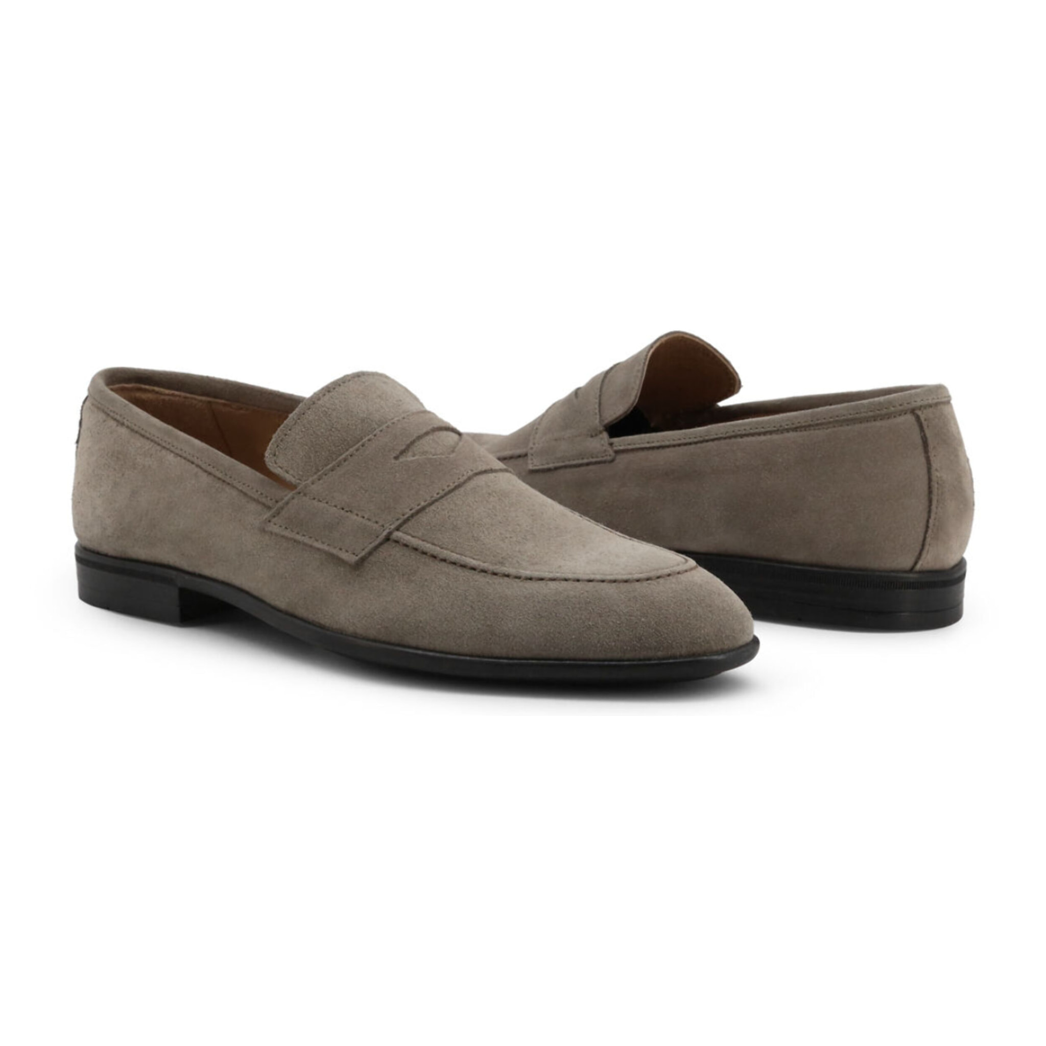 Zapatos Slippers para Hombre - Duca di Morrone Leone Suede Dove Gray