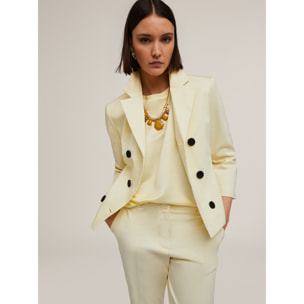Motivi - Chaqueta de traje cruzada - Amarillo