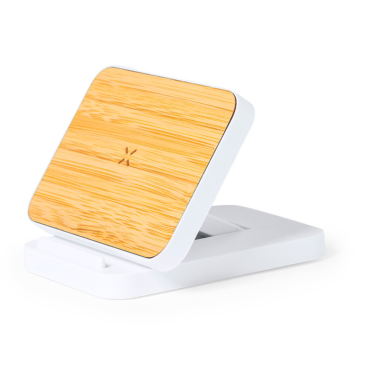 Caricabatterie wireless Nature Bamboo da 15 W. Ricarica rapida