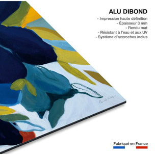 Tableau fleurs bleues Tableau alu Dibond