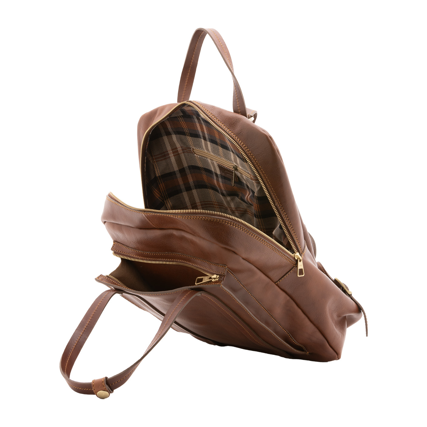 Zaino  unisex In Vera pelle Made in Italy 43x33x11 cm