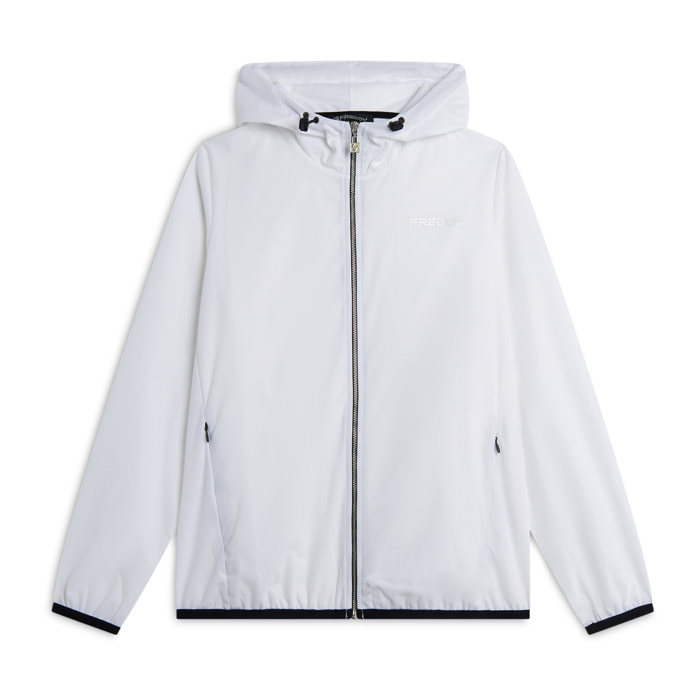 Giacca Donna leggera con Cappuccio e Full Zip Comfort Fit