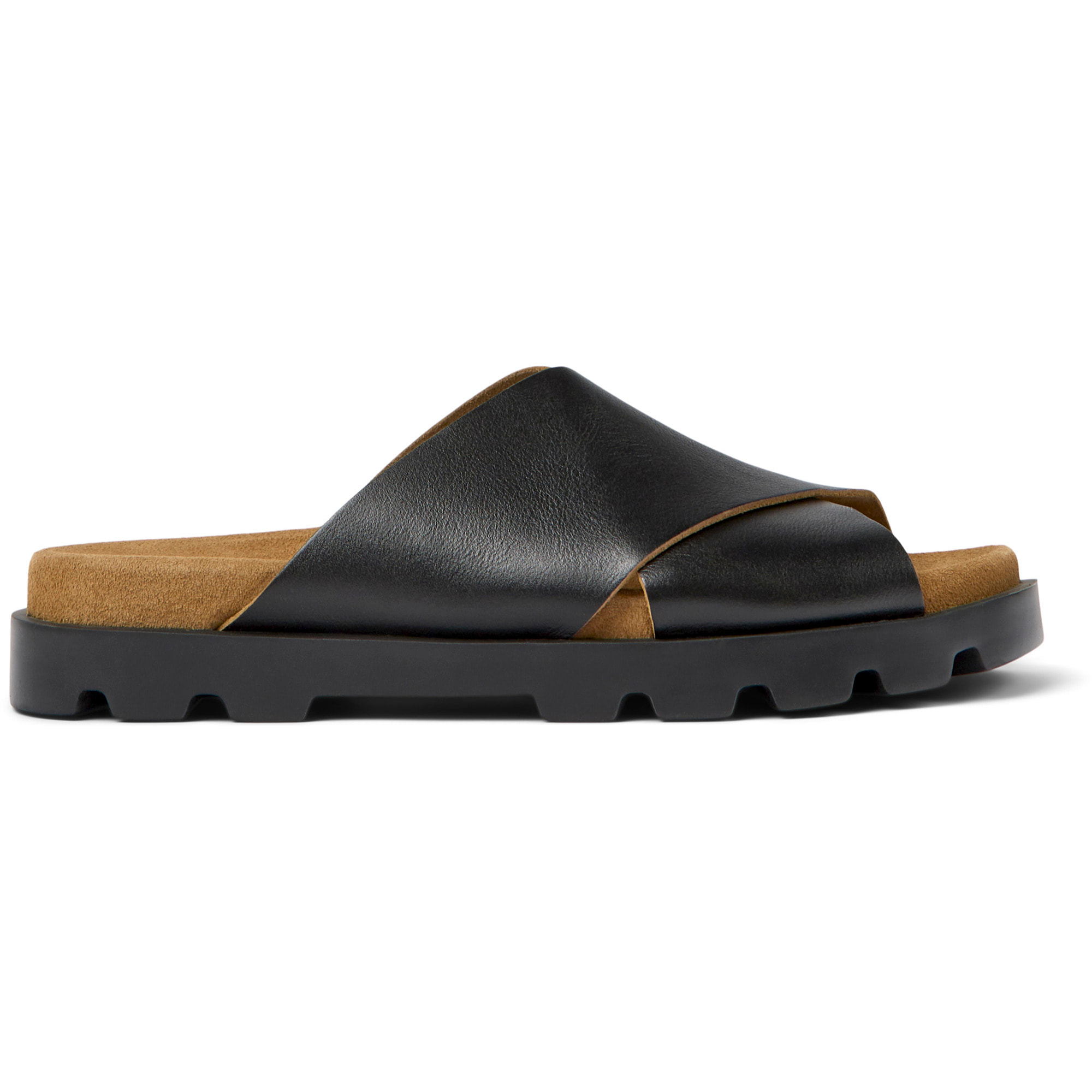 Sandalias - CAMPER Brutus - Negro - Cuero liso