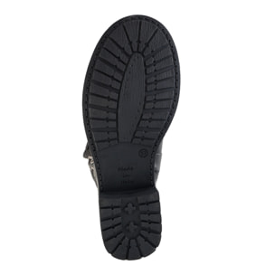 Biker in pelle di vitello con fibbie