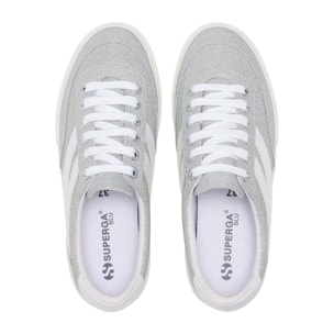 Scarpe da donna Superga Grigio 3740 Platform Jersey Lame Blocks Leggera